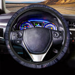 Lunar Phase Cycle Print Car Steering Wheel Cover