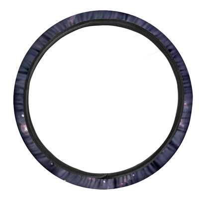 Lunar Phase Cycle Print Car Steering Wheel Cover