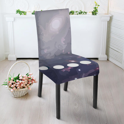 Lunar Phase Cycle Print Dining Chair Slipcover