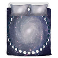 Lunar Phase Cycle Print Duvet Cover Bedding Set