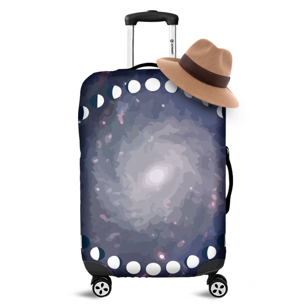 Lunar Phase Cycle Print Luggage Cover