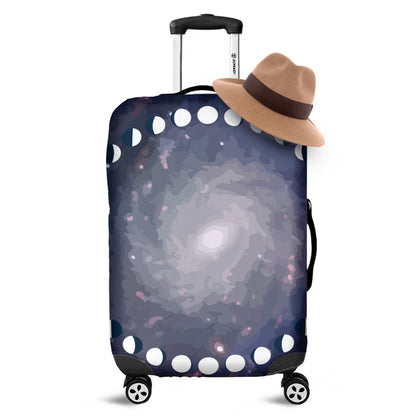 Lunar Phase Cycle Print Luggage Cover