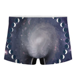 Lunar Phase Cycle Print Men's Boxer Briefs