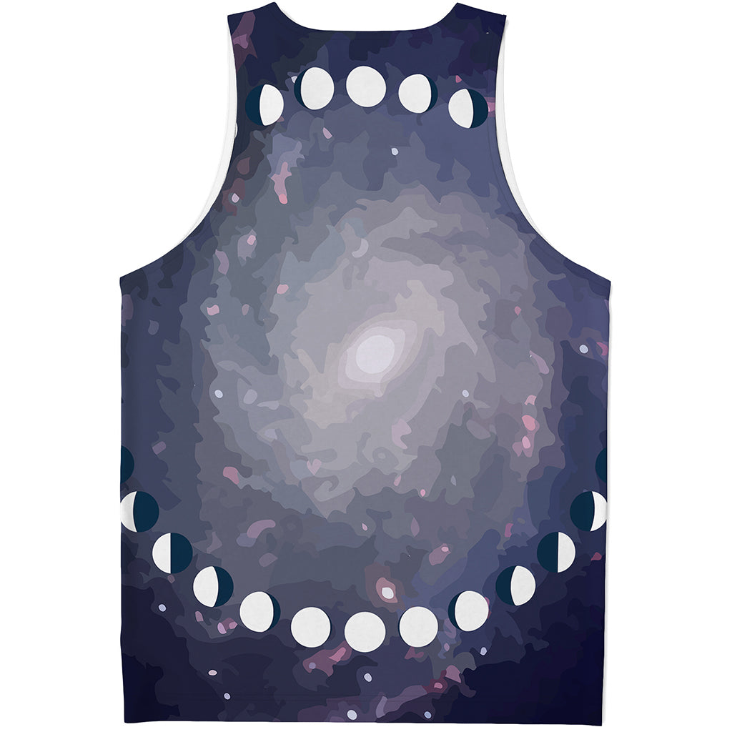 Lunar Phase Cycle Print Men's Tank Top