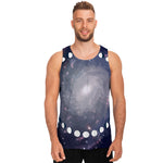 Lunar Phase Cycle Print Men's Tank Top