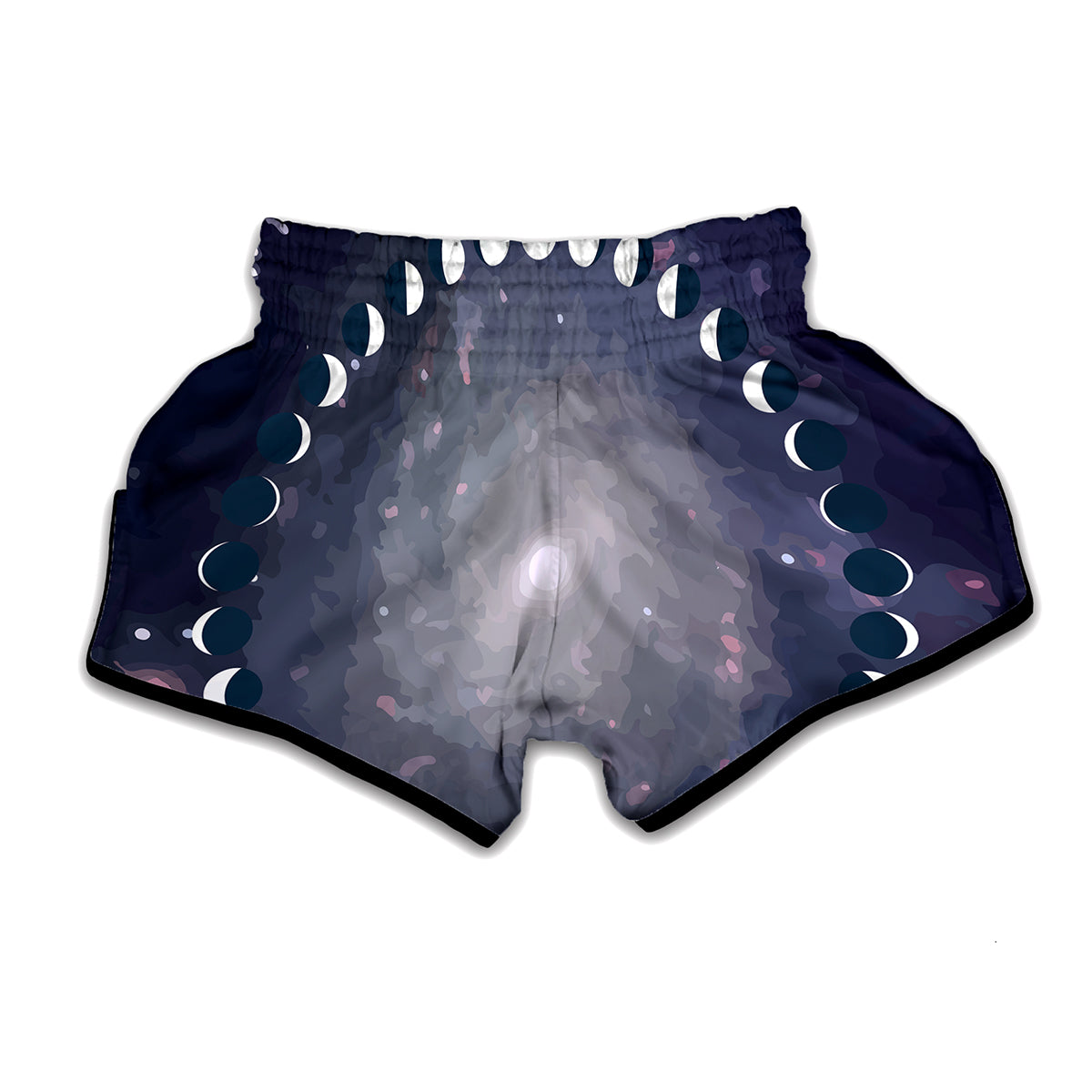 Lunar Phase Cycle Print Muay Thai Boxing Shorts