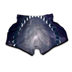 Lunar Phase Cycle Print Muay Thai Boxing Shorts