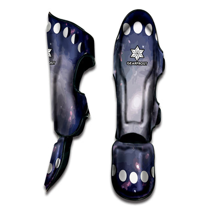 Lunar Phase Cycle Print Muay Thai Shin Guard