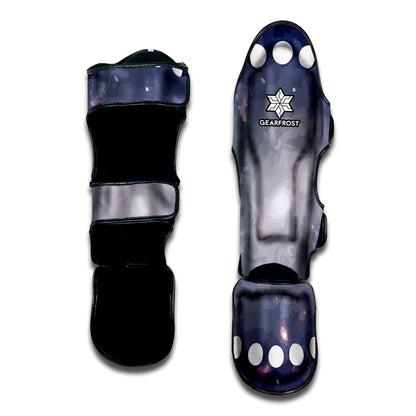 Lunar Phase Cycle Print Muay Thai Shin Guard