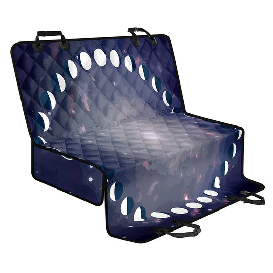 Lunar Phase Cycle Print Pet Car Back Seat Cover