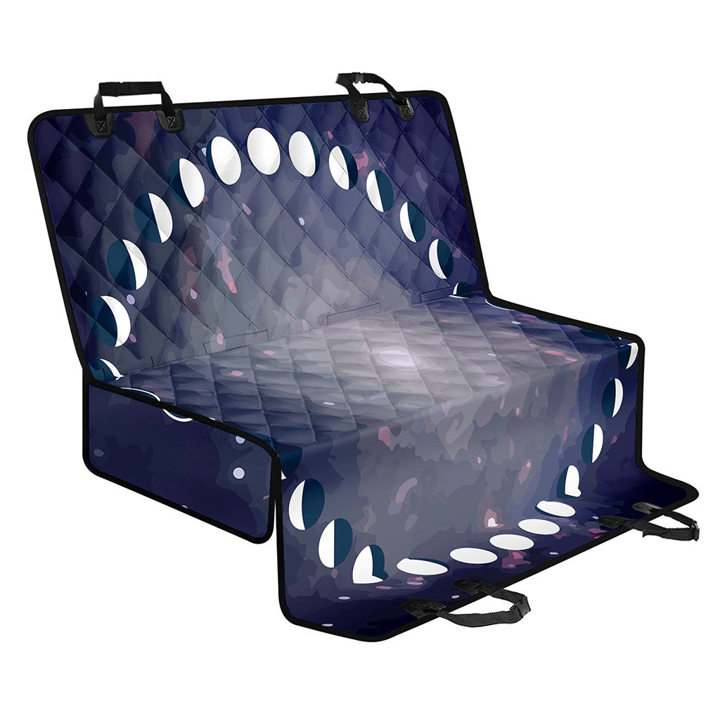 Lunar Phase Cycle Print Pet Car Back Seat Cover