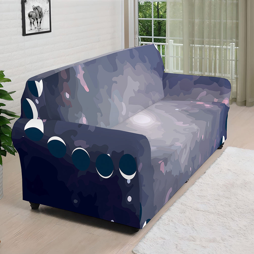 Lunar Phase Cycle Print Sofa Cover