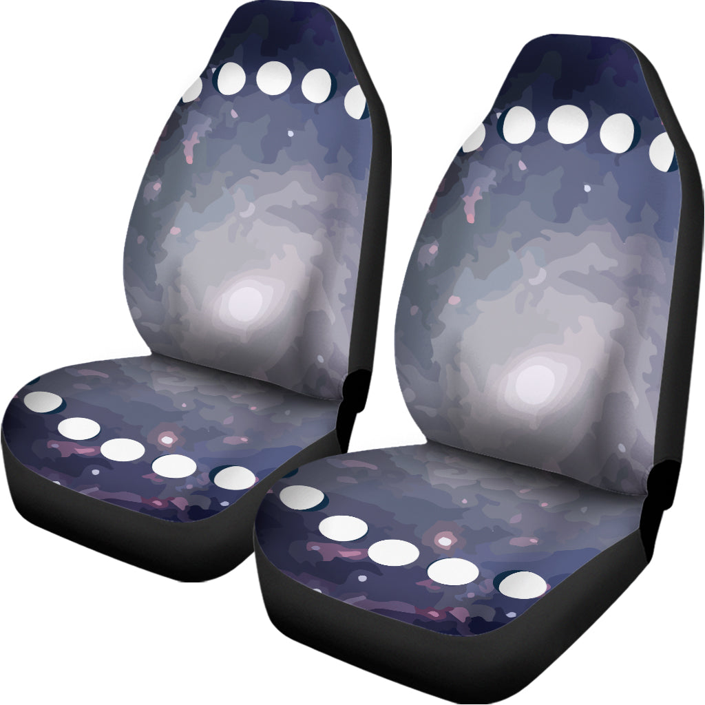 Lunar Phase Cycle Print Universal Fit Car Seat Covers