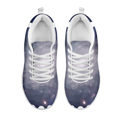 Lunar Phase Cycle Print White Sneakers