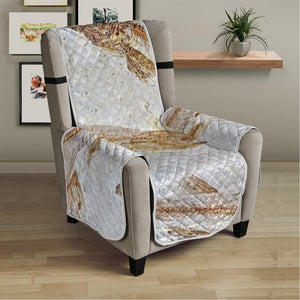 Lycoptera Fish Fossil Print Armchair Protector