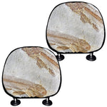 Lycoptera Fish Fossil Print Car Headrest Covers