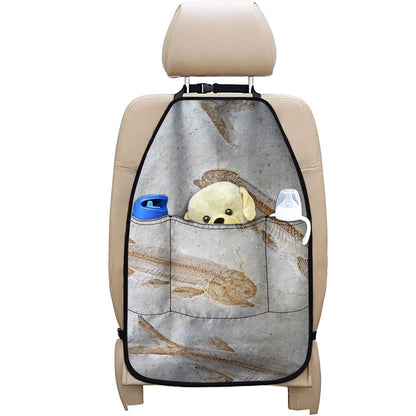 Lycoptera Fish Fossil Print Car Seat Organizers