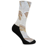 Lycoptera Fish Fossil Print Crew Socks
