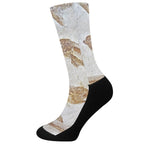 Lycoptera Fish Fossil Print Crew Socks