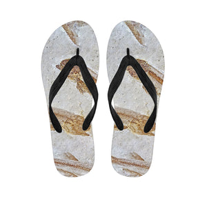 Lycoptera Fish Fossil Print Flip Flops