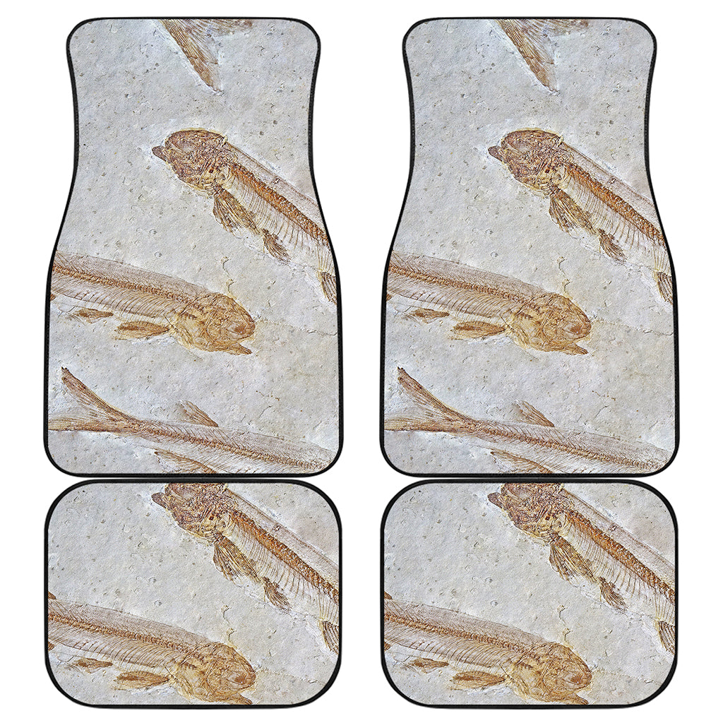 Lycoptera Fish Fossil Print Front and Back Car Floor Mats