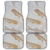 Lycoptera Fish Fossil Print Front and Back Car Floor Mats