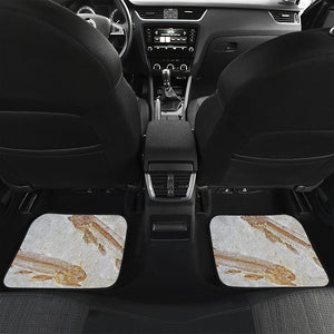 Lycoptera Fish Fossil Print Front and Back Car Floor Mats