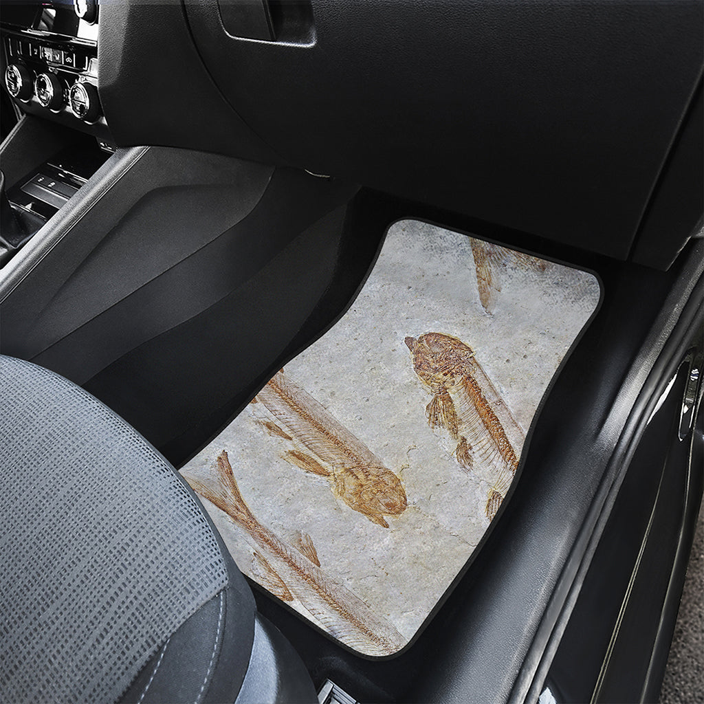 Lycoptera Fish Fossil Print Front and Back Car Floor Mats