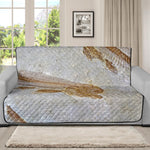 Lycoptera Fish Fossil Print Futon Protector