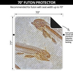 Lycoptera Fish Fossil Print Futon Protector