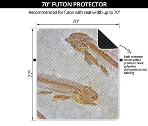 Lycoptera Fish Fossil Print Futon Protector