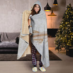 Lycoptera Fish Fossil Print Hooded Blanket