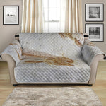 Lycoptera Fish Fossil Print Loveseat Protector