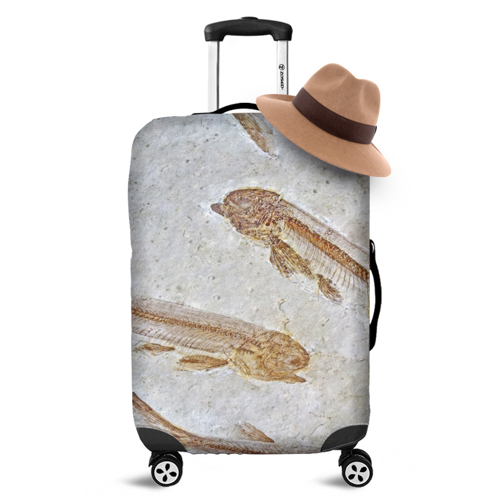 Lycoptera Fish Fossil Print Luggage Cover