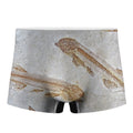 Lycoptera Fish Fossil Print Men's Boxer Briefs