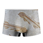 Lycoptera Fish Fossil Print Men's Boxer Briefs