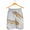 Lycoptera Fish Fossil Print Men's Shorts