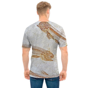 Lycoptera Fish Fossil Print Men's T-Shirt