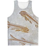 Lycoptera Fish Fossil Print Men's Tank Top