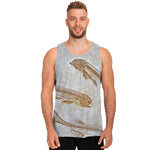 Lycoptera Fish Fossil Print Men's Tank Top