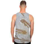 Lycoptera Fish Fossil Print Men's Tank Top