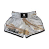 Lycoptera Fish Fossil Print Muay Thai Boxing Shorts