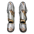 Lycoptera Fish Fossil Print Muay Thai Shin Guards