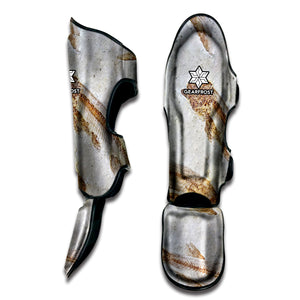 Lycoptera Fish Fossil Print Muay Thai Shin Guard