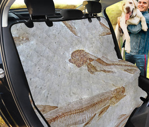 Lycoptera Fish Fossil Print Pet Car Back Seat Cover