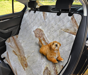 Lycoptera Fish Fossil Print Pet Car Back Seat Cover