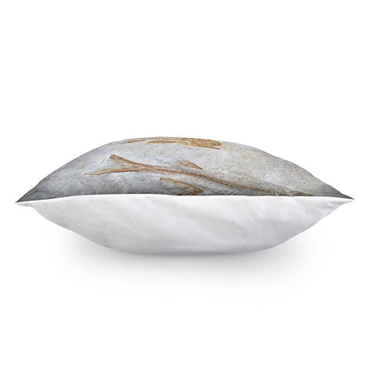 Lycoptera Fish Fossil Print Pillow Cover