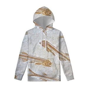 Lycoptera Fish Fossil Print Pullover Hoodie