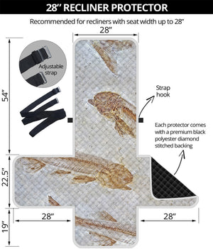 Lycoptera Fish Fossil Print Recliner Protector