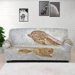 Lycoptera Fish Fossil Print Sofa Cover